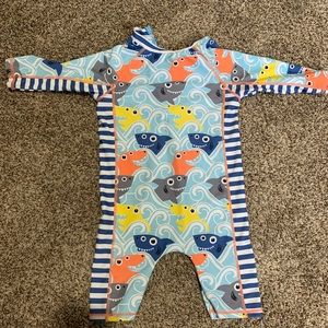 Toddler one piece zip-up bathing suit